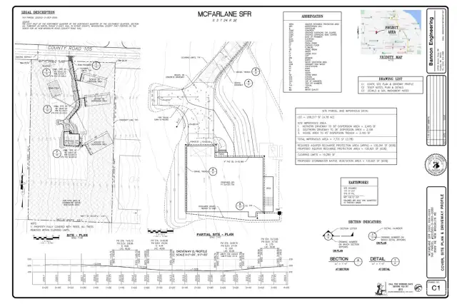 Site Plan and Driveway Detail