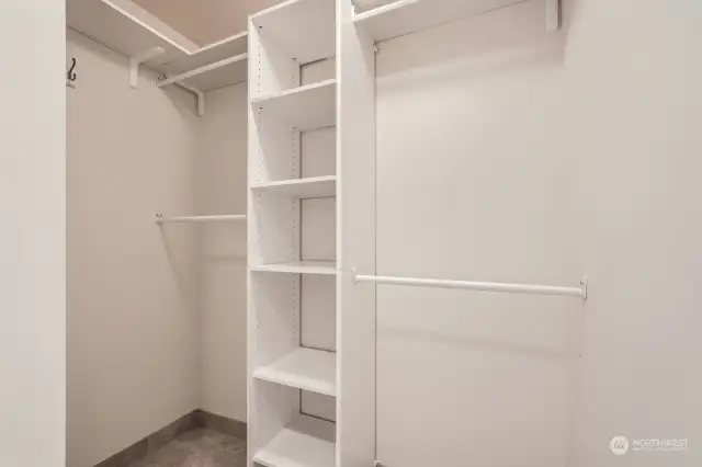 Large closet you can walk into with lots of space