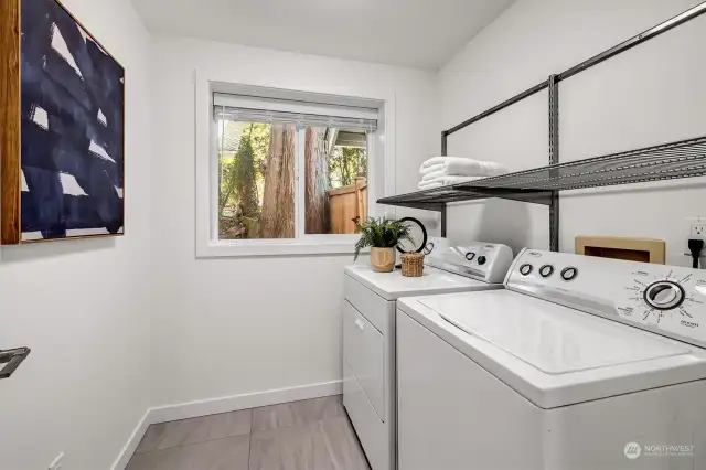 Main level laundry room