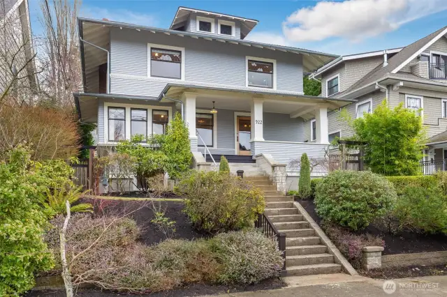 On a quiet, one-way street just steps to Volunteer Park