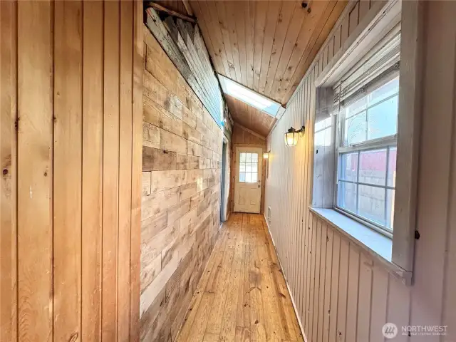 hallway to utility room