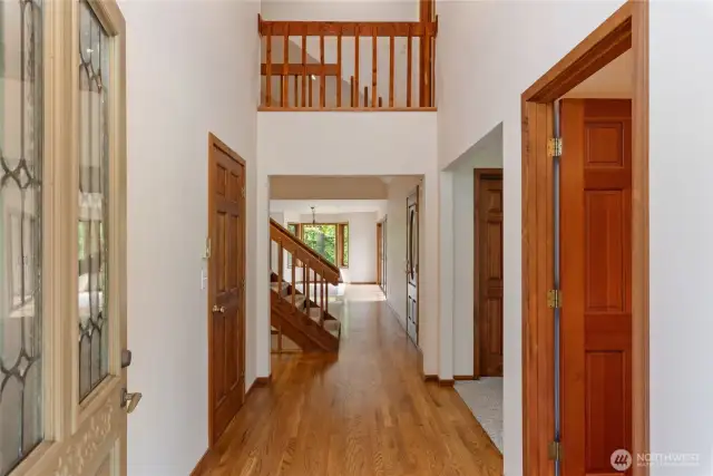 Entrance.  Half bath on right and large walk in closet on left.