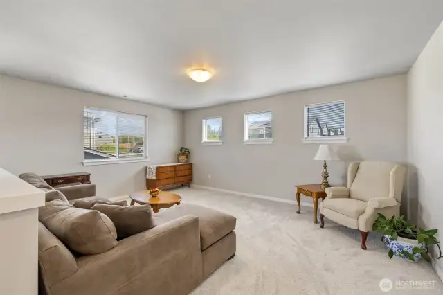 Loft area has views & lots of windows!