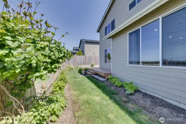 Garden space off back of home.