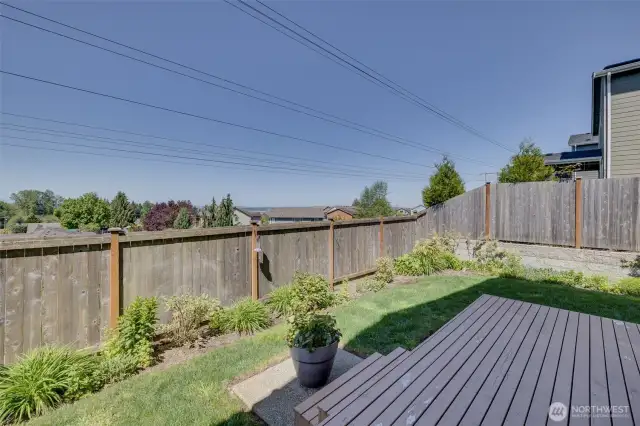 Enjoy the views & peace & quiet off the back deck!
