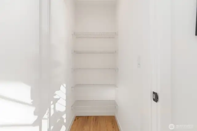 And my favorite - a pantry!!! Photos are staged model of same floorplan.  Color schemes may vary.