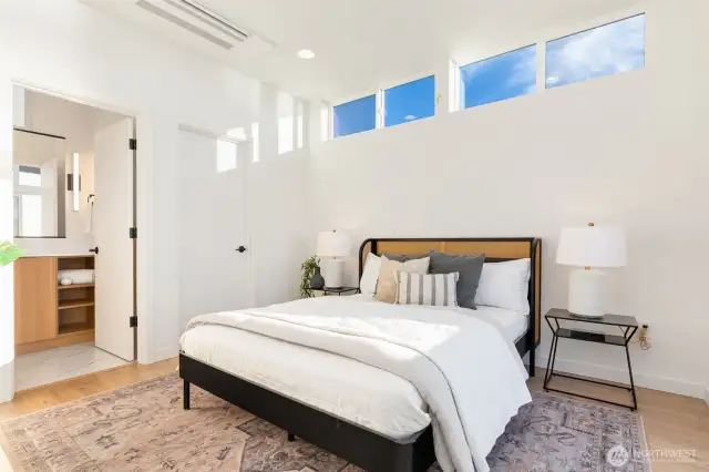 En-suite bathroom...Photos are staged model of same floorplan.  Color schemes may vary.