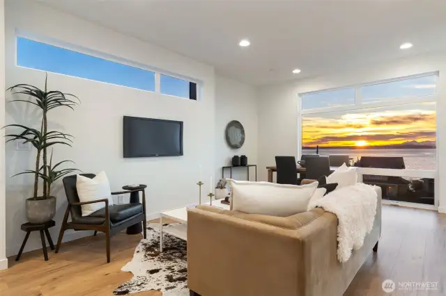 Would you ever grow tired of this sunset??  Photos are staged model of same floorplan.  Color schemes may vary.