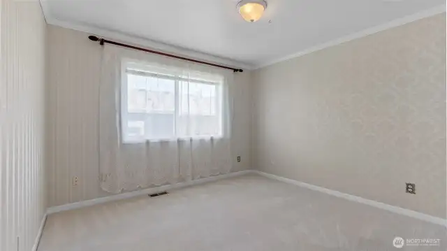 Second main level bedroom not staged