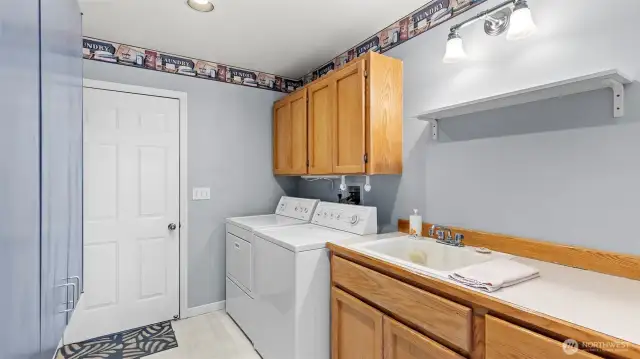 Laundry Main Level w/door to garage