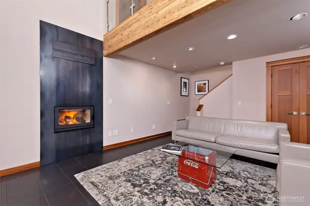 The living area and the kitchen are all together!