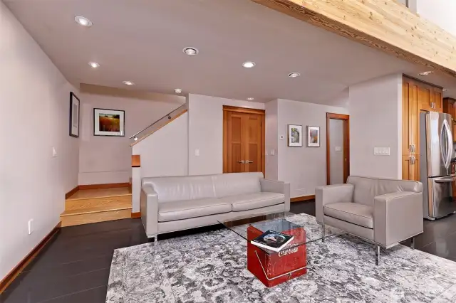 VG fir doors, trim and cabinetry