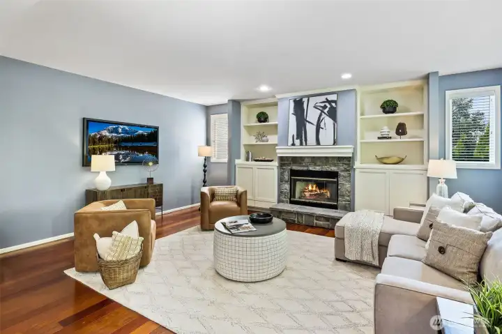 Gas Fireplace.