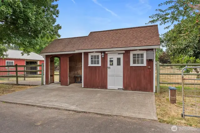 Clean, tidy pump house.