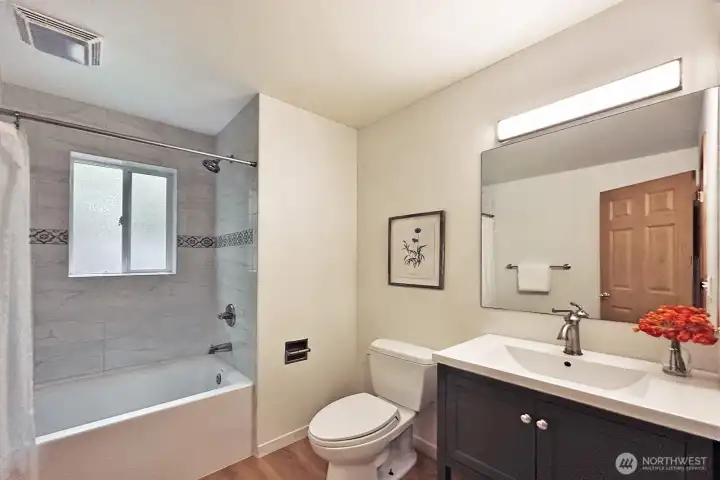 Lower level full bathroom