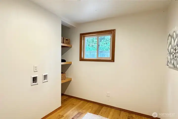 Lower level laundry room