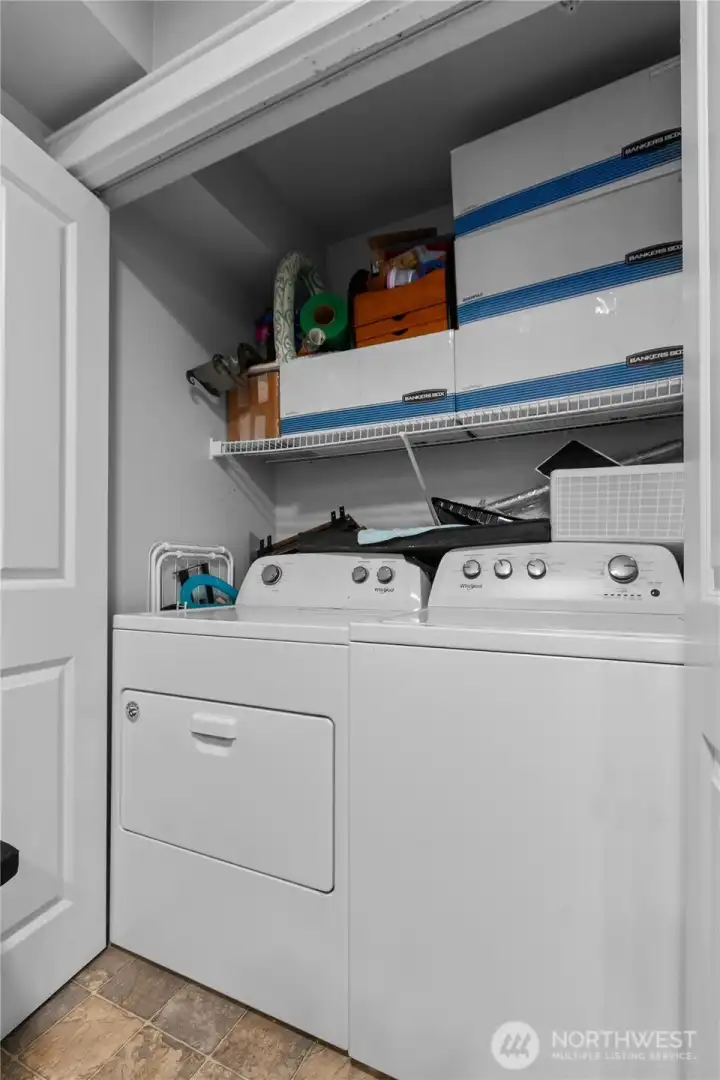 In unit washer and dryer