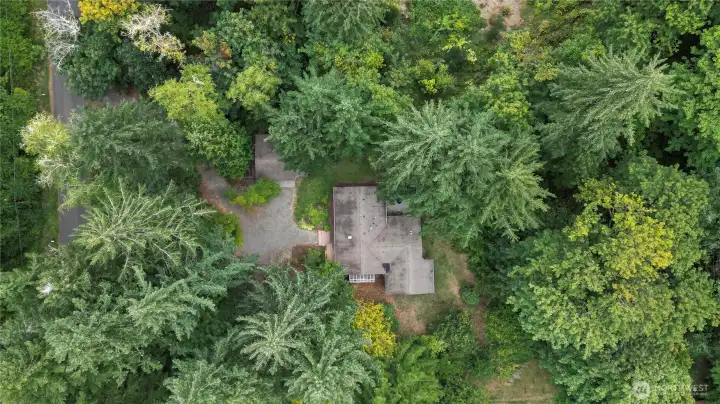 Nestled on a sprawling 1.79 acre parcel.