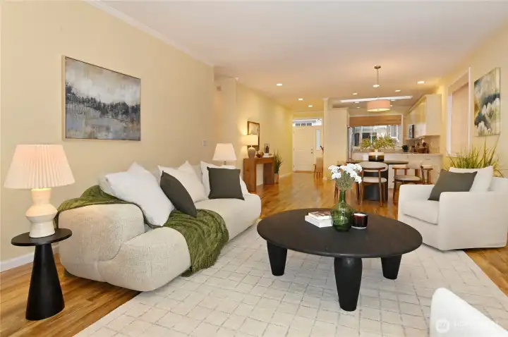 Living room to entry