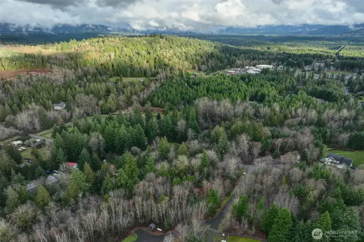 Mature trees and beautiful countryside for miles surrounding this property.