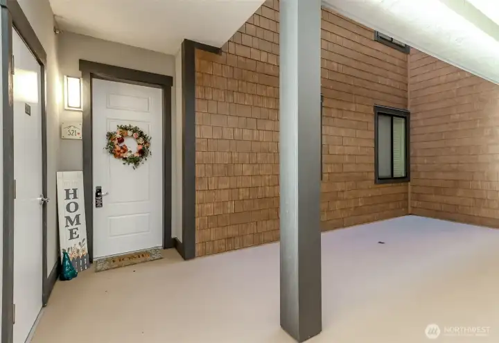 Convenient large storage room is located to the left of the front door.