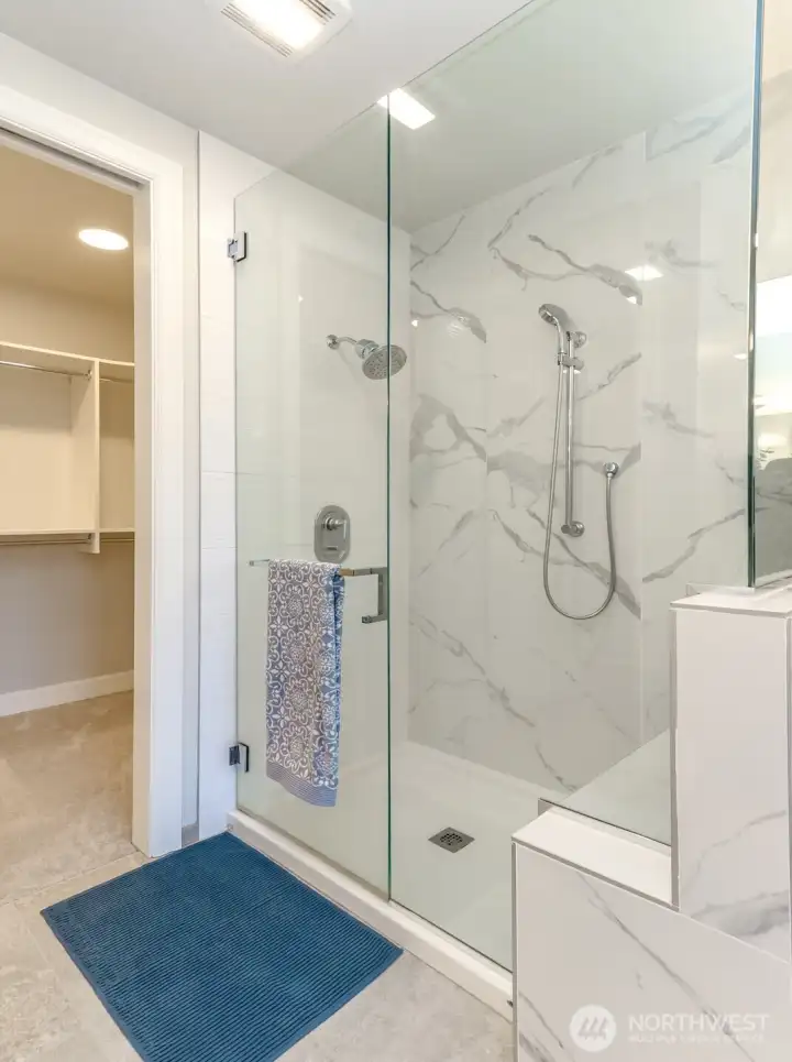 Beautiful walk in shower