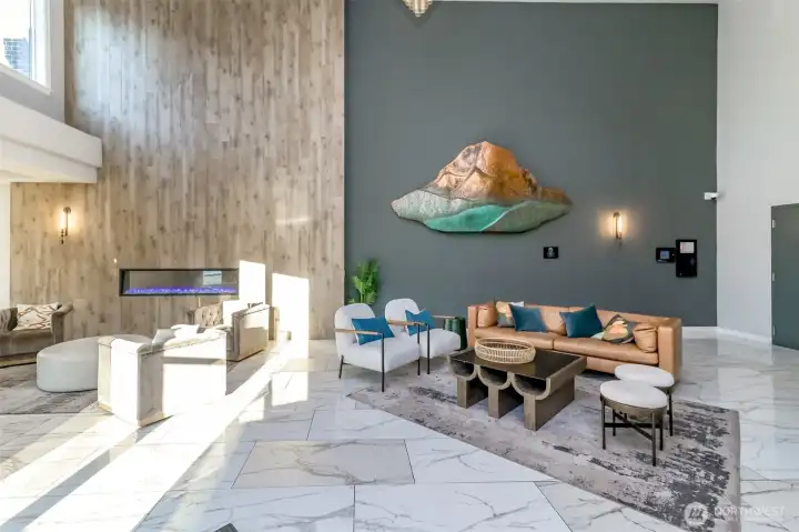 Grand front lobby entrance