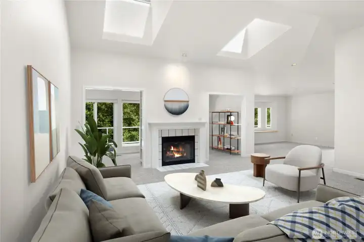 Light and bright open floor plan- Virtually staged