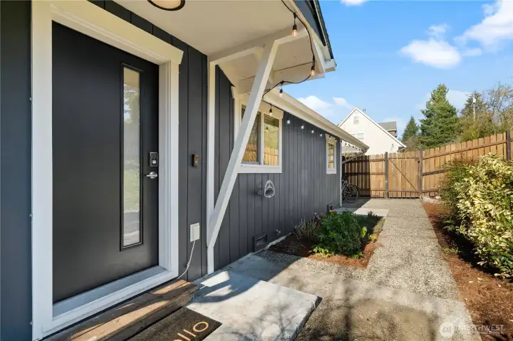 Nice covered front door!
