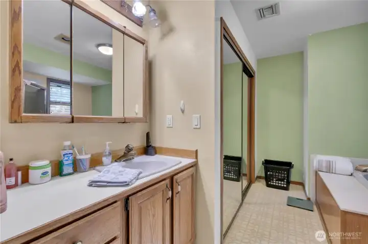 Private ensuite connected to the primary suite.