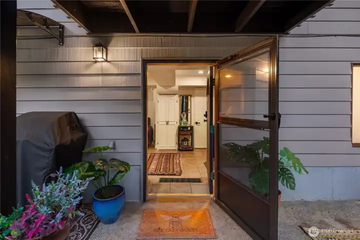 Entry to private suite