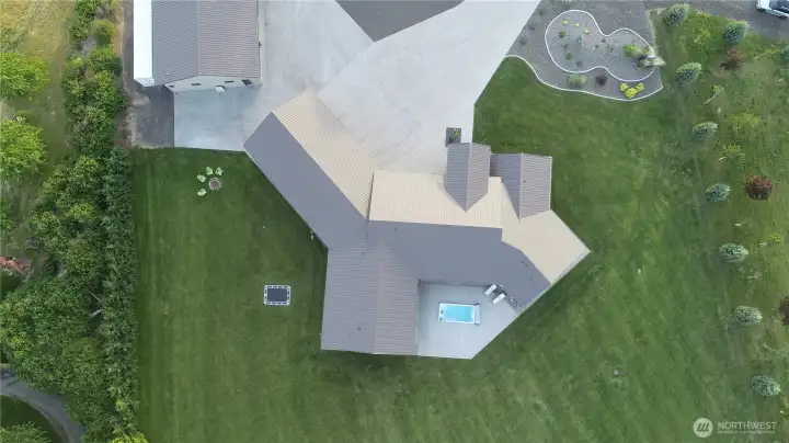 Aerial rear yard