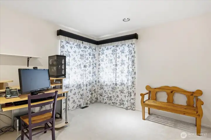 Bedroom #2 (located at front of house/front yard view)