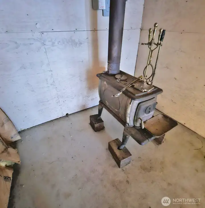 Woodstove in the shop