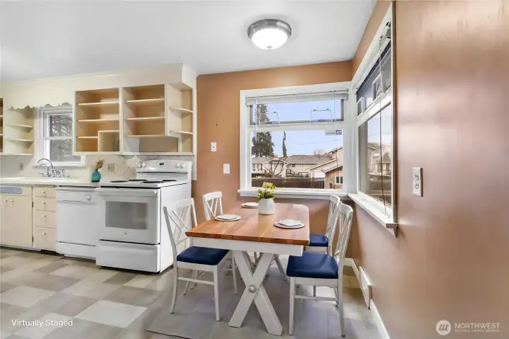 *Virtually Staged Kitchen Nook*