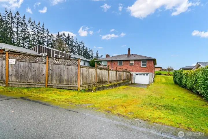 Driveway in back of home; plenty of room for RV Parking