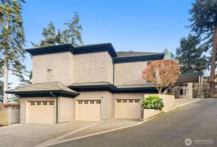 Three Car Garage on Main Home.