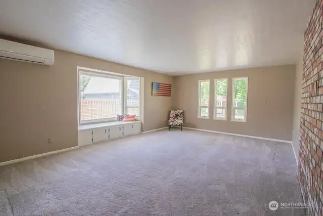 newer carpet in living room