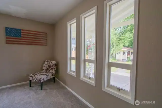 enjoy views and size of living room