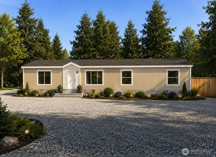 Rendering for example purposes only - not actual house. Rendering for example purposes only - not actual house.