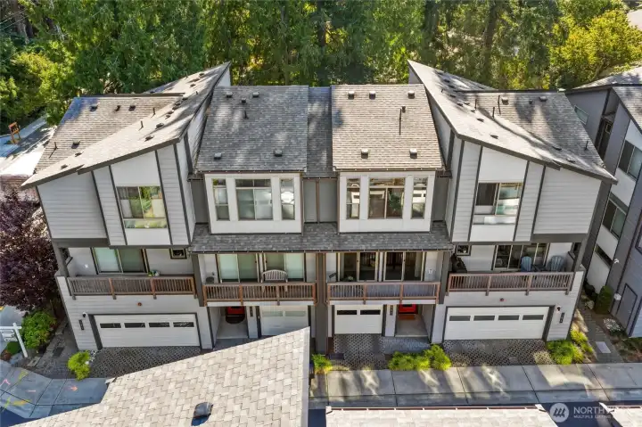 Aerial perspective showcasing the thoughtfully designed Solaire community surrounded by mature trees and Pacific Northwest greenery. Aerial perspective showcasing the thoughtfully designed Solaire community surrounded by mature trees and Pacific Northwest greenery.