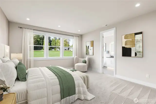 Primary suite with loads of natural light!