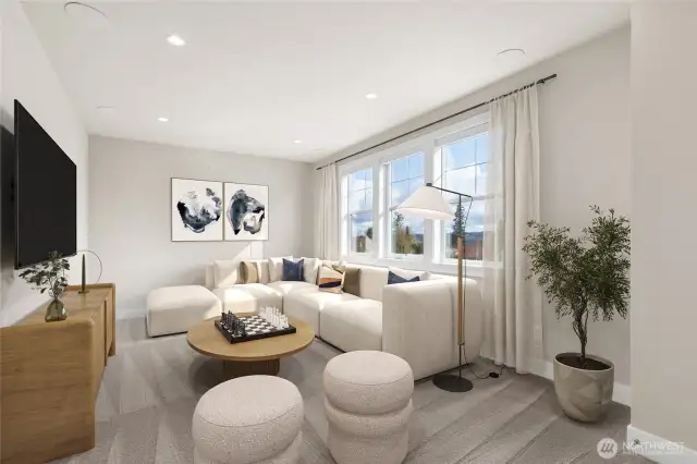 Bonus or 6th Bedroom equipped with surround sound.