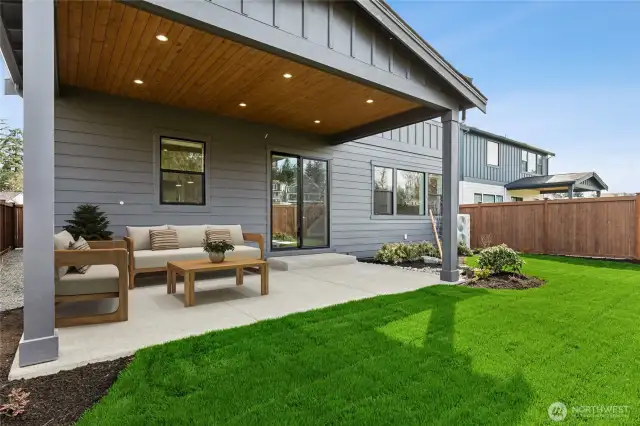 Virtual staging of actual home. Welcome home to Legacy Estates. Luxury large living in the most peaceful yet convenient setting!