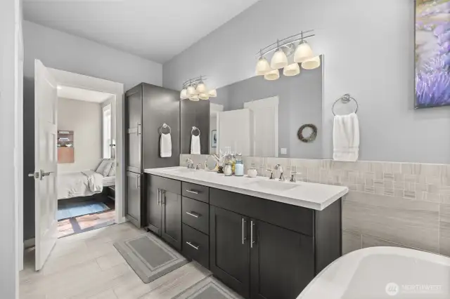Three bathrooms, all well appointed and comfortable.