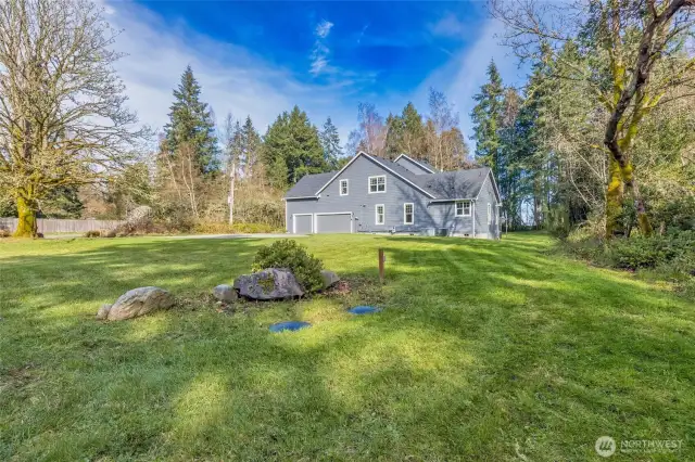 Expansive areas for gardening, orchard, more!