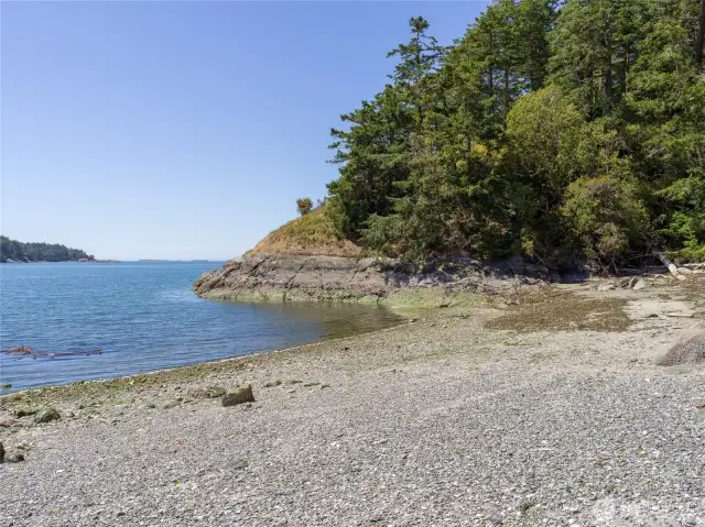 Private beach