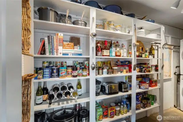 Great storage in utility room