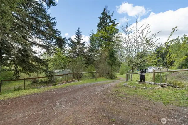 Gated front entry and the bear stays of course.