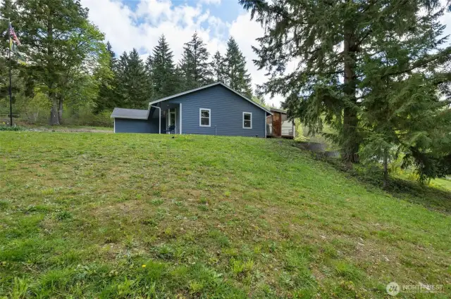 Plenty of room to build a barn or whatever you desire.